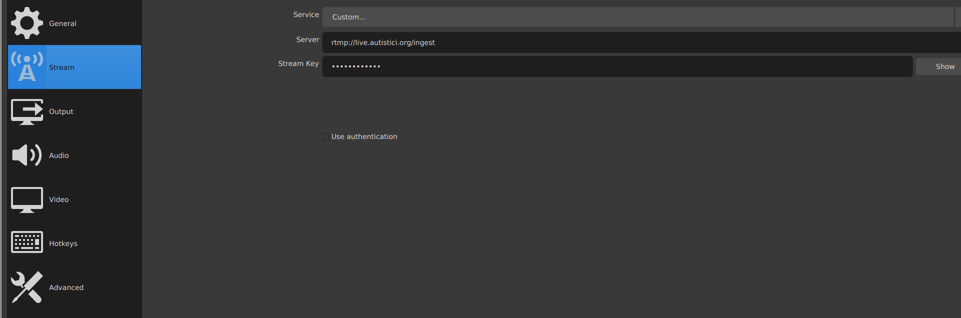 OBS Settings